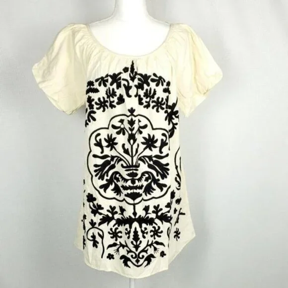 Free People Fiona Embroidered Mini Dress
